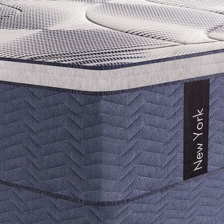 Colchon y Sommier Serta New York 1 Plaza y Media 100x190x35cm de Resortes Pocket con Europillow Visco Inteligente