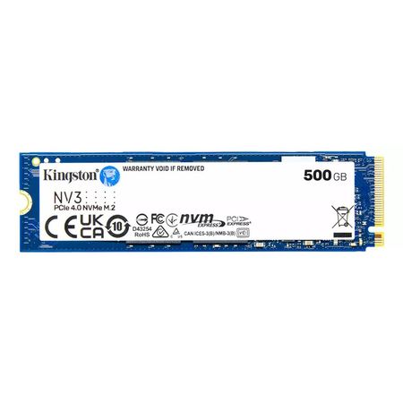 Disco Solido Interno Kingston 500GB NV3 PCIE NVME M2
