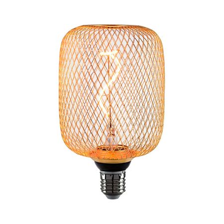 Lámpara LED Mesh Ámber Cubo 4W Luz Ambar Candela