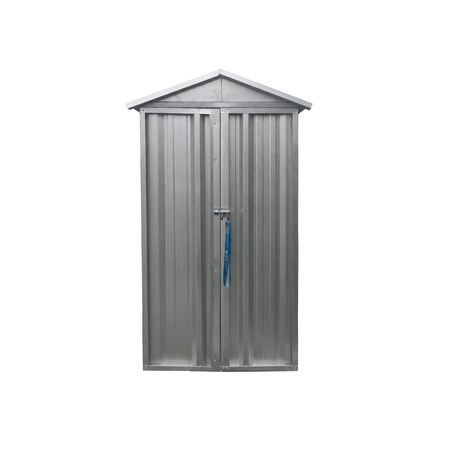 Armario Deposito Galpon de jardin 1x057x2 Galva + Piso + Estante DON ACERO 