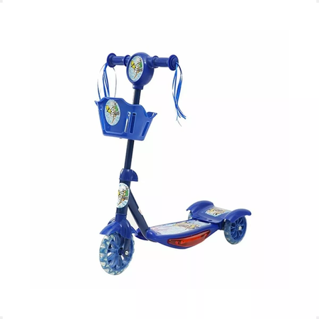 Monopatín Para Niños Infantil Con Canasto Luces Música Sebigus