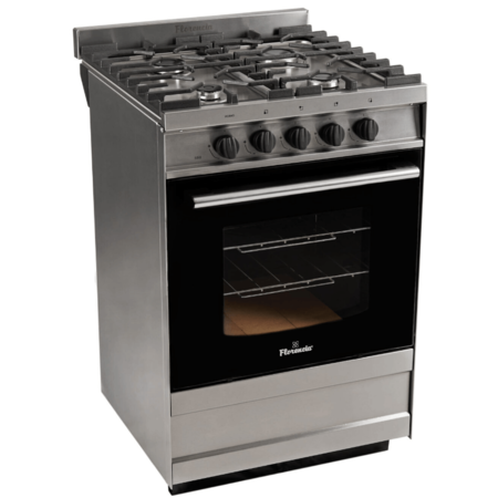 Cocina Florencia 56Cm Semi Industrial Multigas Acero Inox. 5818