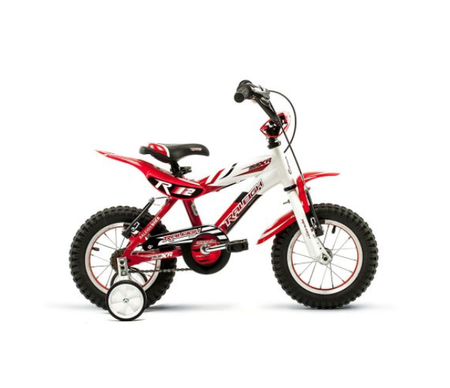 Bicicleta Raleigh MXR12- R.12"- Rojo/Blanco-Cuadro de aluminio_Frenos V-Brake- 1Vel.