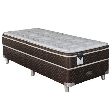 SOMMIER-COLCHON ESPUMA SPRINGWALL ONE - 080x190x24 + NVO BOX 23CM (H24101080190)
