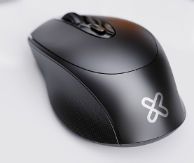 MOUSE KLIPXTREME ERGONOMICO EASIHAND AMBIDIESTRO 4 BOTONES 2.4GHZ NEGRO  SENSOR HD (KMW-410BK)