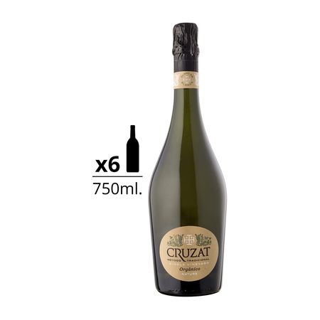 Espumante Cruzat Nature Organico Single Vineyard Caja x 6
