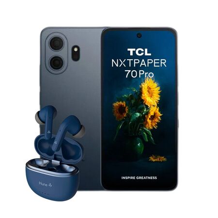 Combo TCL 70 Pro NXTPAPER 5G 8+256GB Stellar Blue + Hune Soja TWS ANC