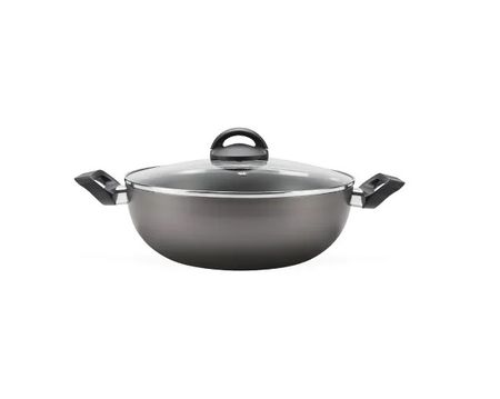 Wok c/Tapa y Manija 28 cm   Plata Brinox 7210/195