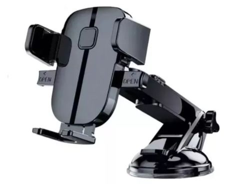 Soporte celular auto vidrio tablero sopapa extensible