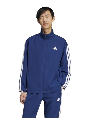 Conjunto Adidas Sportswear Basic 3 Stripes Hombre Moda Azul