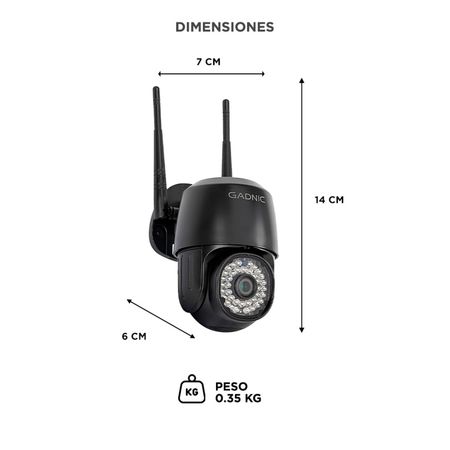 Cámara de Seguridad Gadnic Audio Bidireccional Full HD 1080p