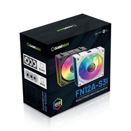 Fan Gamemax Para Gabinete ARGB Magnetico FN12A-S3I