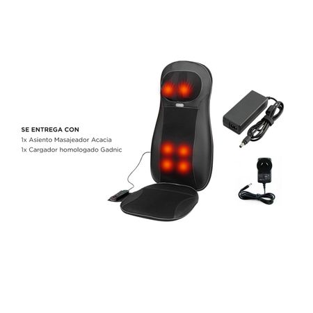 Asiento Masajeador Gadnic Acacia Shiatsu Terapia de Calor