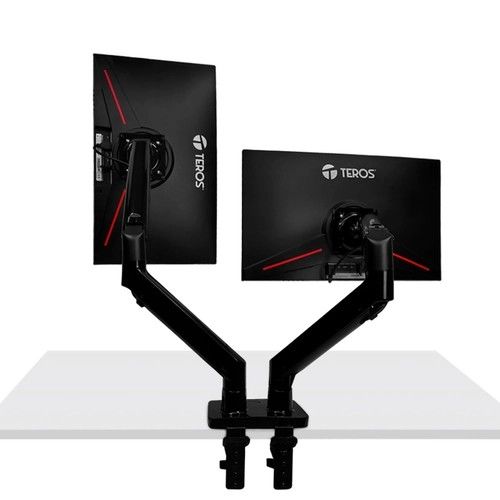 Soporte Doble Monitor Teros TE-7114 Brazo Articulado - Vista 1