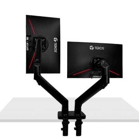 Soporte Doble Monitor Teros TE-7114 Brazo Articulado