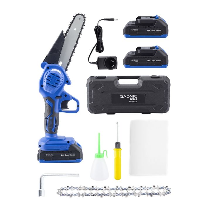 Mini Motosierra Electrica Gadnic Inalambrica + 2 Baterías - Vista 7