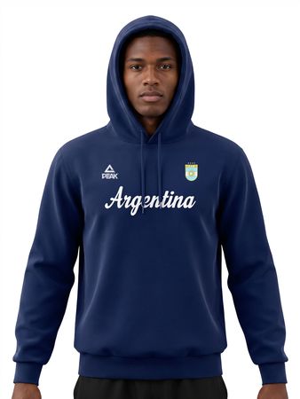 Buzo Peak Selección Argentina Entrenamiento Hombre Básquet Azul