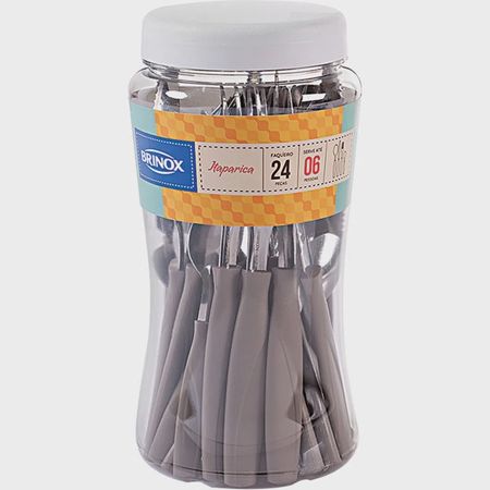 Set Cubiertos 24 Piezas Warm Grey Brinox ( 6000/492)