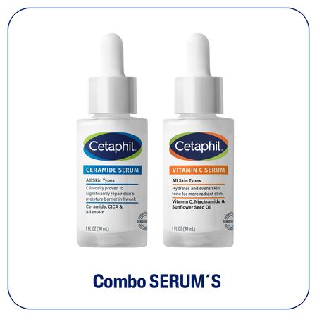 Cetaphil Combo Serum Vitamina C Serum Ceramidas Hidratacion