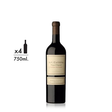 Vino Tinto DV Catena Cabernet Sauvignon Domingo Tupungato Caja x 4