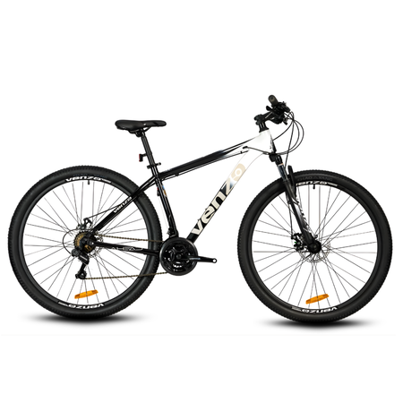 Bicicleta MTB Venzo Ahead Talle M R29 21V Negro Blanco Disco Mec