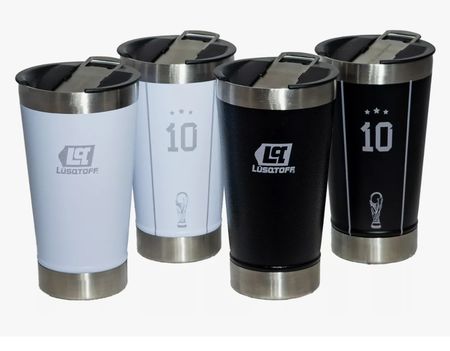 Vasos Termicos 4u Lusqtoff V4l530-9 Con Tapa 530ml Inox.