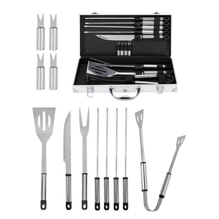 Kit Para Parrilla Gadnic  12 Piezas Acero inoxidable 