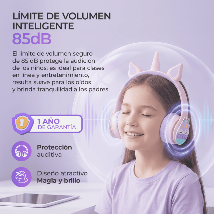 Reloj Inteligente Smartwatch Noak Negro y Auriculares Unicornio Niños Havit Rosa - Vista 8