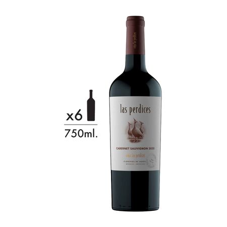 Vino Tinto Las Perdices Cabernet Sauvignon Caja x 6