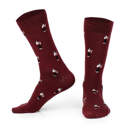 MEDIAS ROCK BORDO