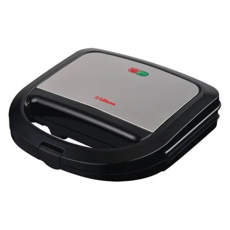 Waflera Liliana 900w Con Manija Inoxidable/Negro AW931