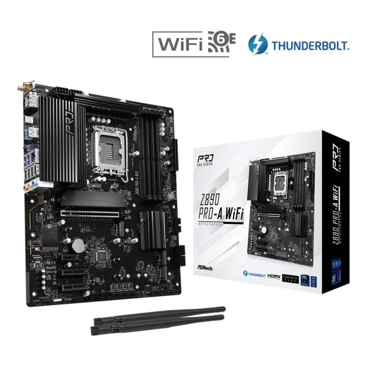 Placa Madre ASRock LGA1851 Z890 Pro-A WiFi - Vista 1