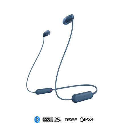 Auriculares Bluetooth Inalambricos In Ear Sony WI-C100 azul