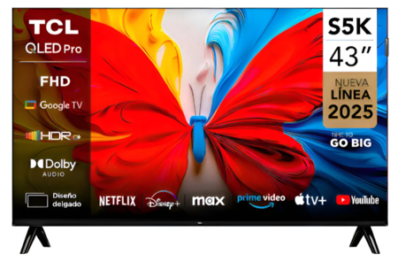 Tv Tcl 43 Smart Qled Fhd Google Tv 43s5kf