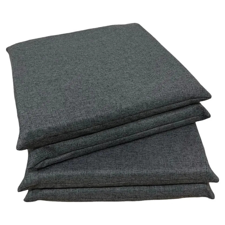  Almohadon para Silla 40x40 Cubresilla Rustico anti desgarro por Unidad Gris Oscuro
