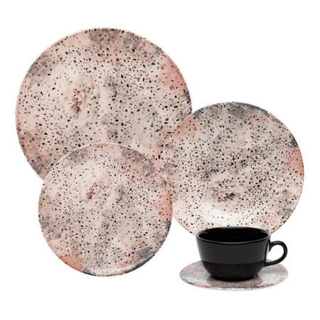 Unni Terrazo - Juego De Vajilla De 30 Piezas  - Oxford