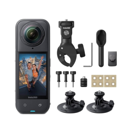 Insta 360 X5 Motorcycle Bundle Midnight Black
