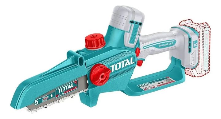 Mini Motosierra Brushless A Bateria 5'' Total Tgsli20561 20v - Vista 2