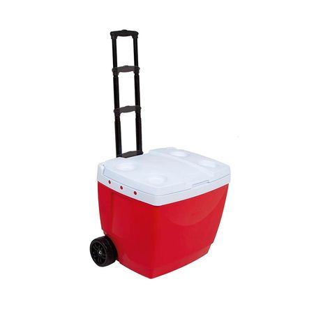 Conservadora Heladera Termica 42lt Mor con Ruedas Rojo
