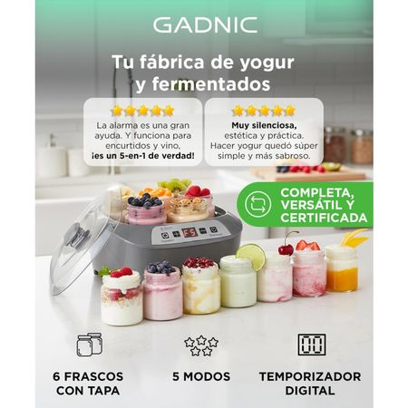 Yogurtera Gadnic YG20 6 Frascos 20w 5 en 1
