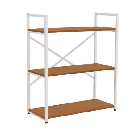 Estanteria De 3 Niveles Tipo Industrial Atma Home Blanco y Canela ATH-LI007-CNBR