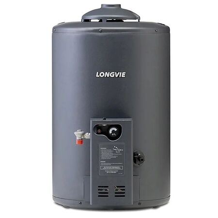 Termotanque a Gas 50lts Alta Eficiencia 148lts/h Poliuretano De colgar Inferior Longvie