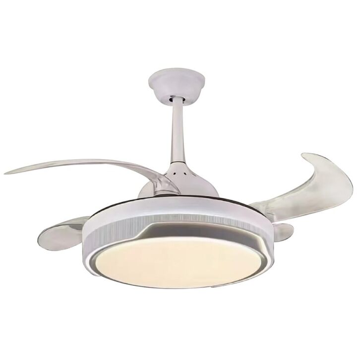 Ventilador De Techo Insigna Retr. Eva-42-W1 Led Blanco - Vista 1