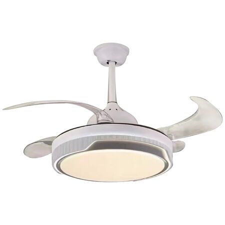 Ventilador De Techo Insigna Retr. Eva-42-W1 Led Blanco