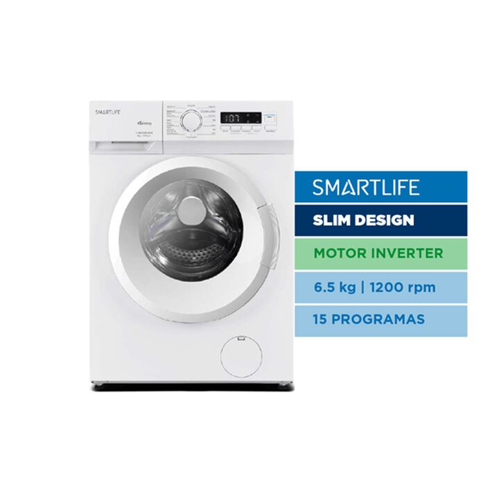 Lavarropas SmartLife SL-WM26I0651200W 6.5 Kg Inverter Blanco - Vista 1