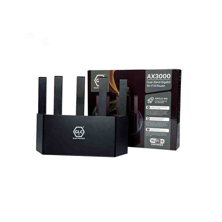 Router Wifi 6 Apolo W8 GCL Dual Band Ax3000 3 Puertos - Vista 3