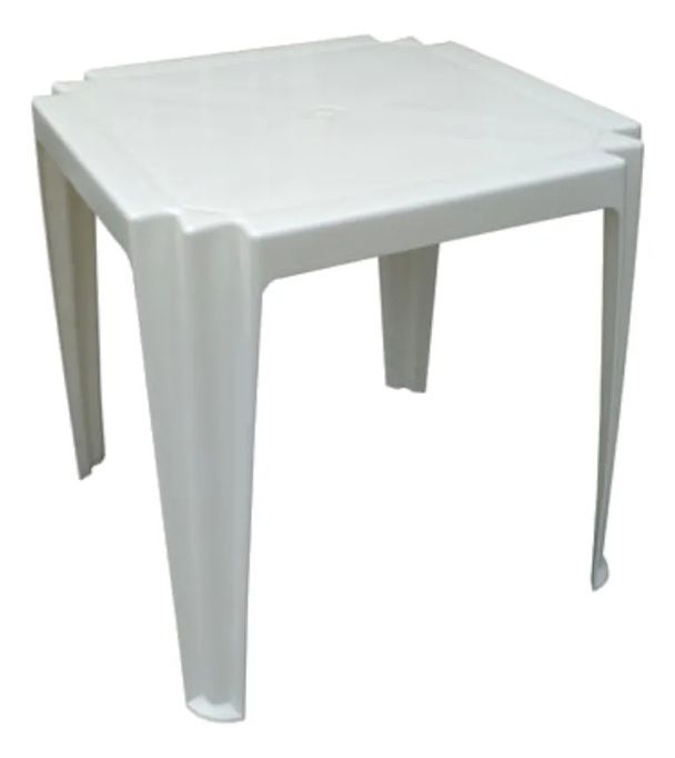 Mesa Cuadrada PVC Quality Plastic Monocasco 70x70 - Vista 1