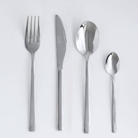 Set de Cubiertos Feuer 24 Piezas Acero Inox Plano 100769