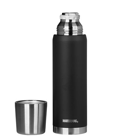 Termo Acero Inox 1 Lt Negro Waterdog Obus ( Obus1000bk)