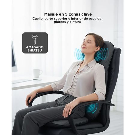 Asiento Masajeador Gadnic Acacia Shiatsu Terapia de Calor